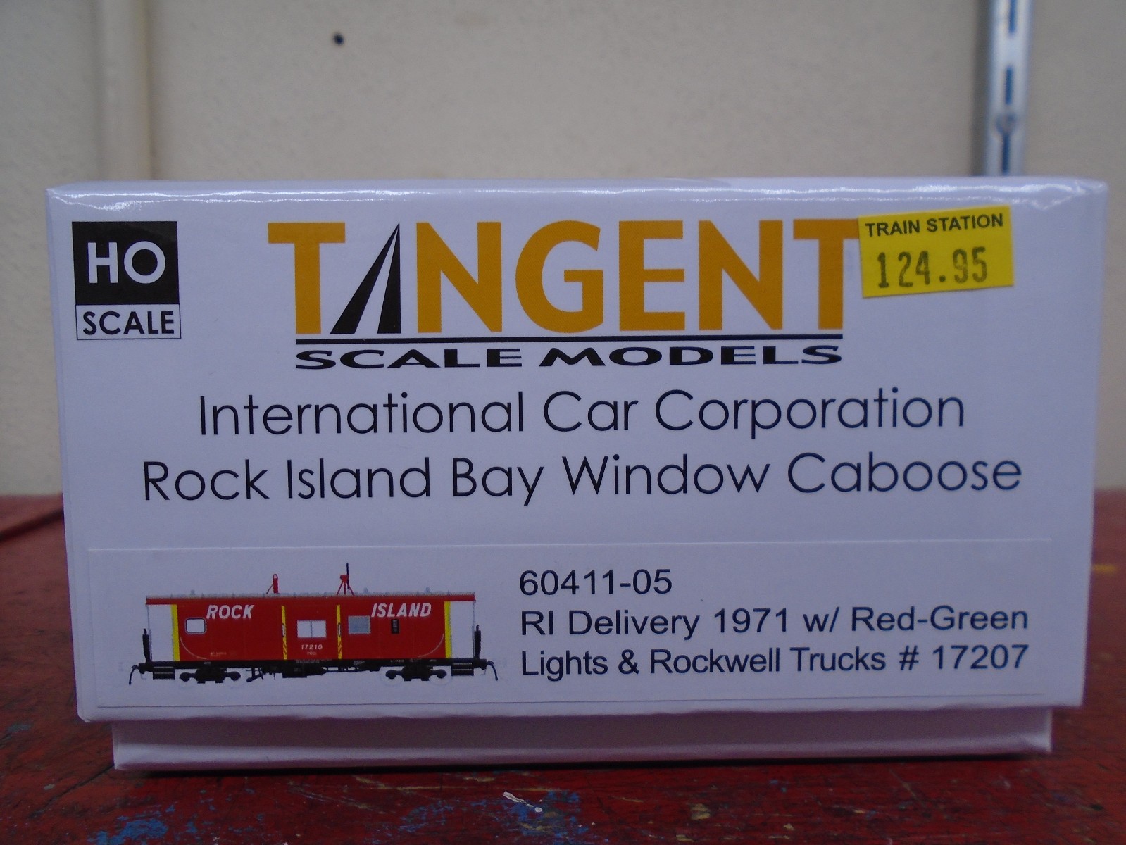 Tangent Scale Models Rock Island ICC Bay Window Caboose 60411 Delivery 1971