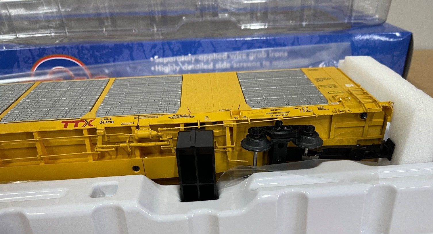 Atlas O 3001496-2 Canadian CN GTW Gunderson Multi-Max Autorack Scale 3Rail Train