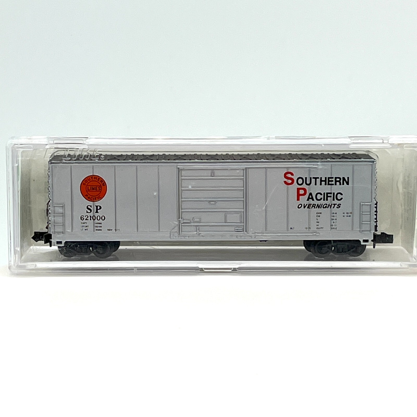 Bev-Bel N Scale 10013 Southern Pacific 50 ft Evans Single Door Boxcar SP 621000