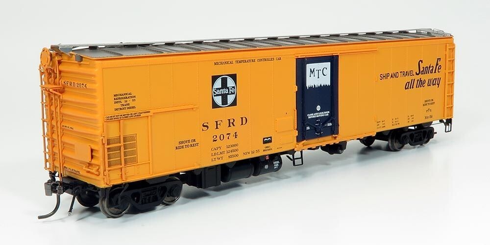 HO Santa Fe RR-56 Mechanical Reefer: San Francisco Chief Slogan – Single Car
