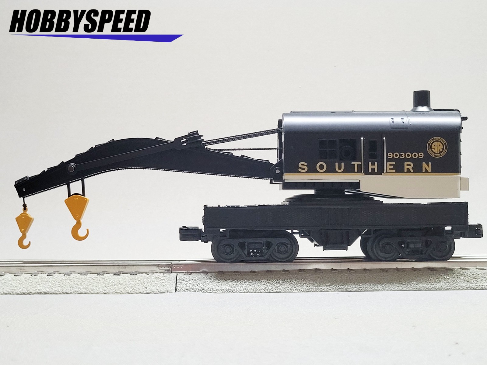 MTH RAILKING SOUTHERN CRANE CAR #903009 O GAUGE maintenance train 30-79703 NEW