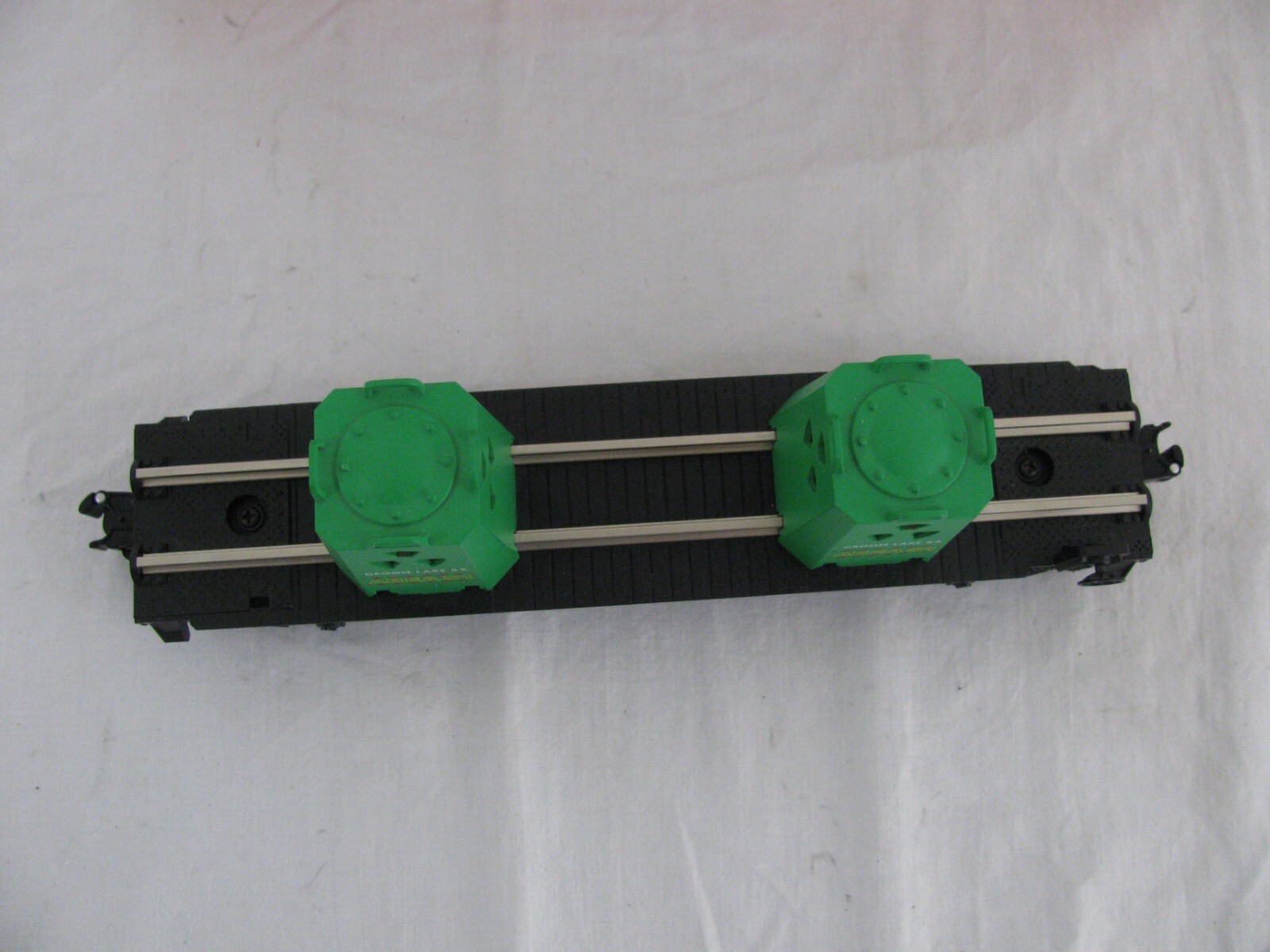 Lionel Trains Area 51 Groom Lake Alien Radioactive Waste Flat Car #6-36829 EX