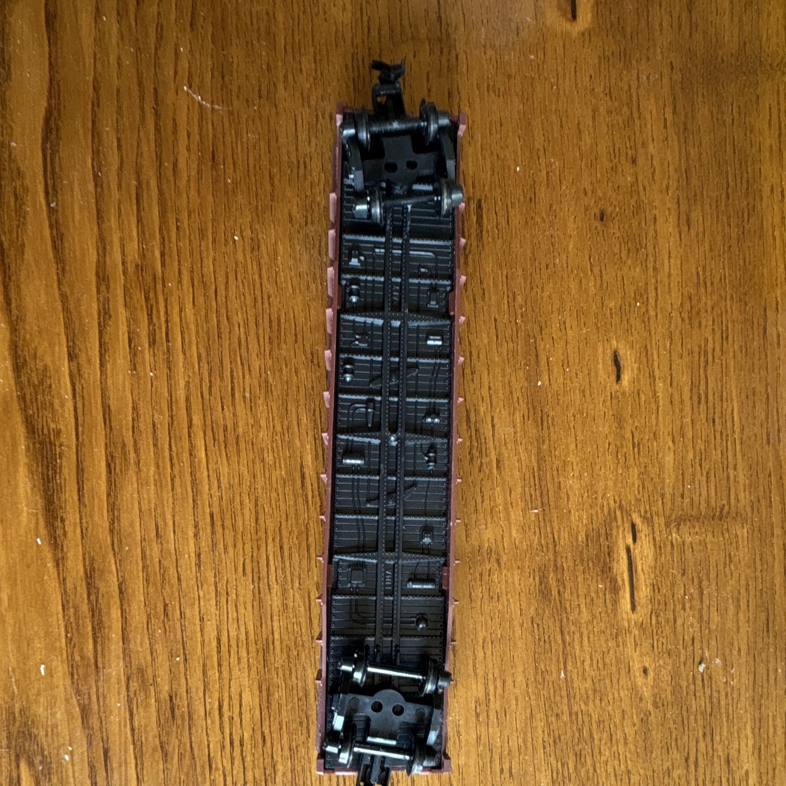 AHM HO Michigan 50′ Gondola Freight Car 5333E Brown/Black Plastic DC 2-Rail