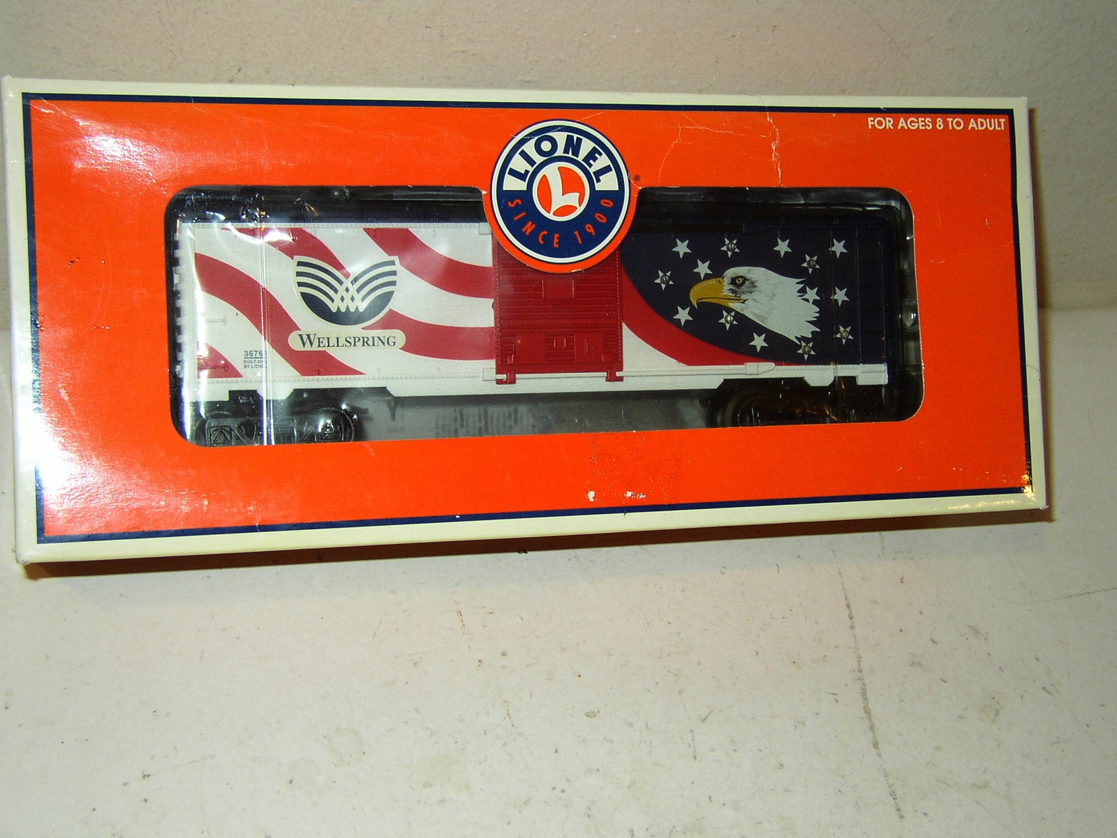 Lionel Wellspring Lighted Boxcar 36761 NIB