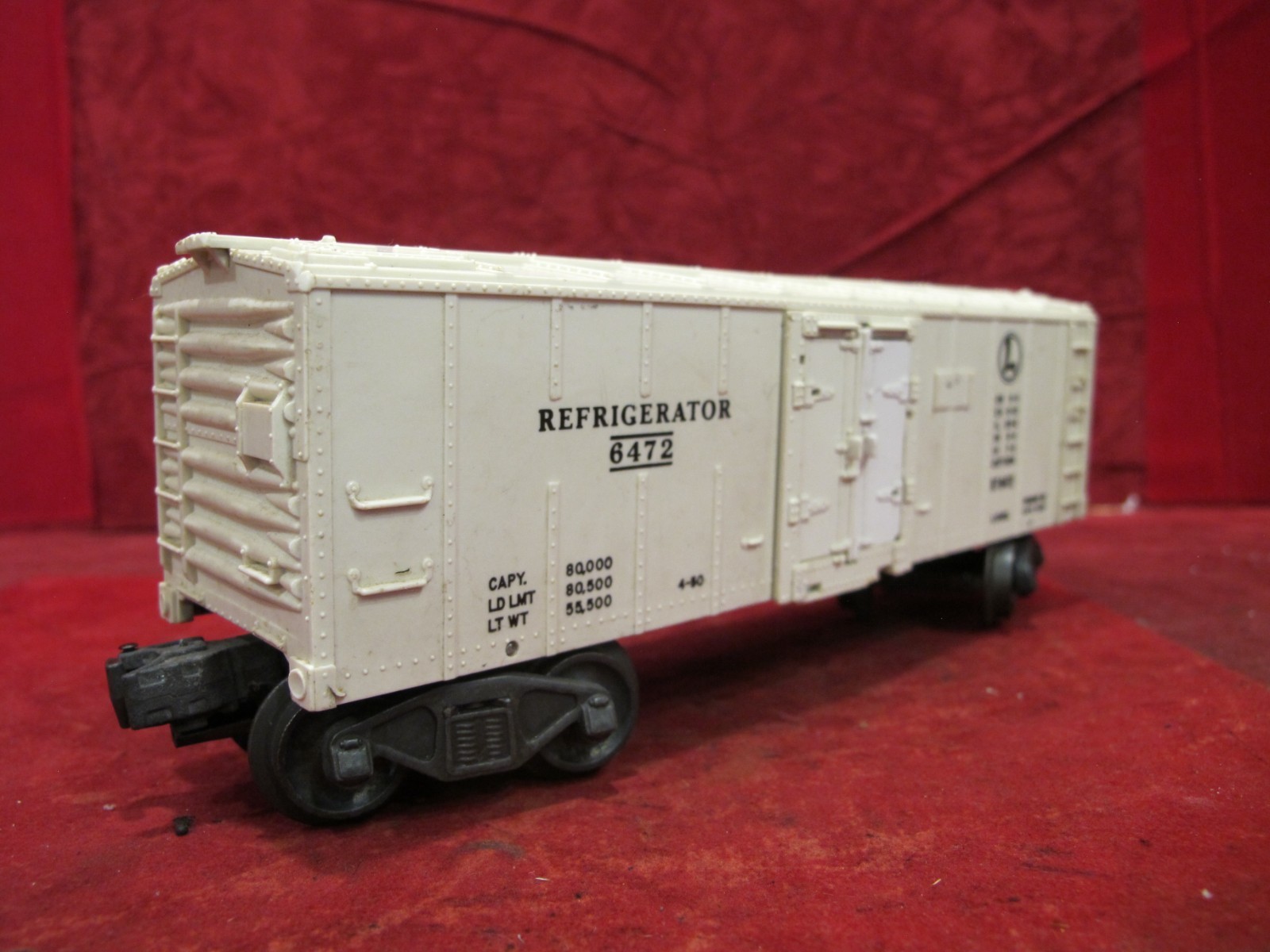 Lionel 6472 Vintage Operating Refrigeration Car -0/027..