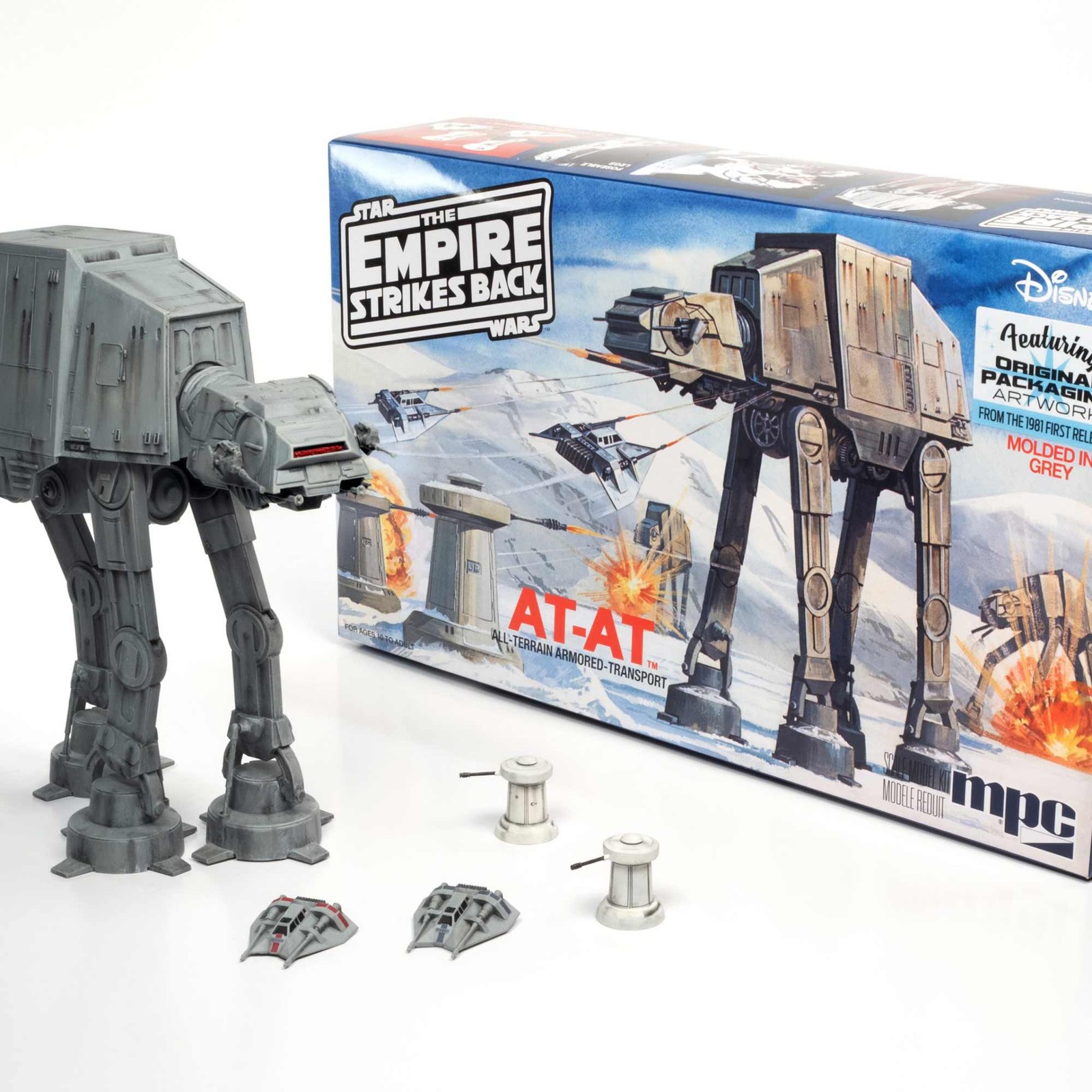 MPC Star Wars The Empire Strikes Back AT AT MPC950 Plastic Models Space