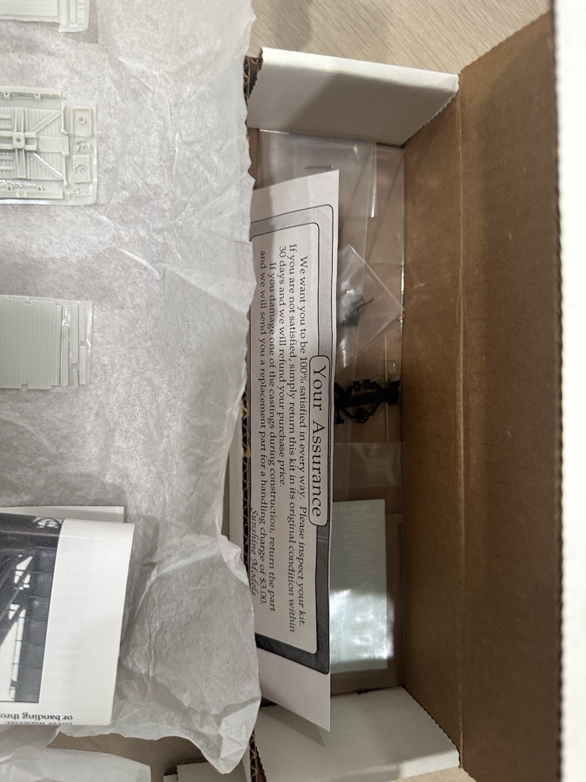 Sunshine Models HO Kit #66.3 ATSF Rebuilt Ft L & N 48’ 6” Bulkhead Resin Kit NOS