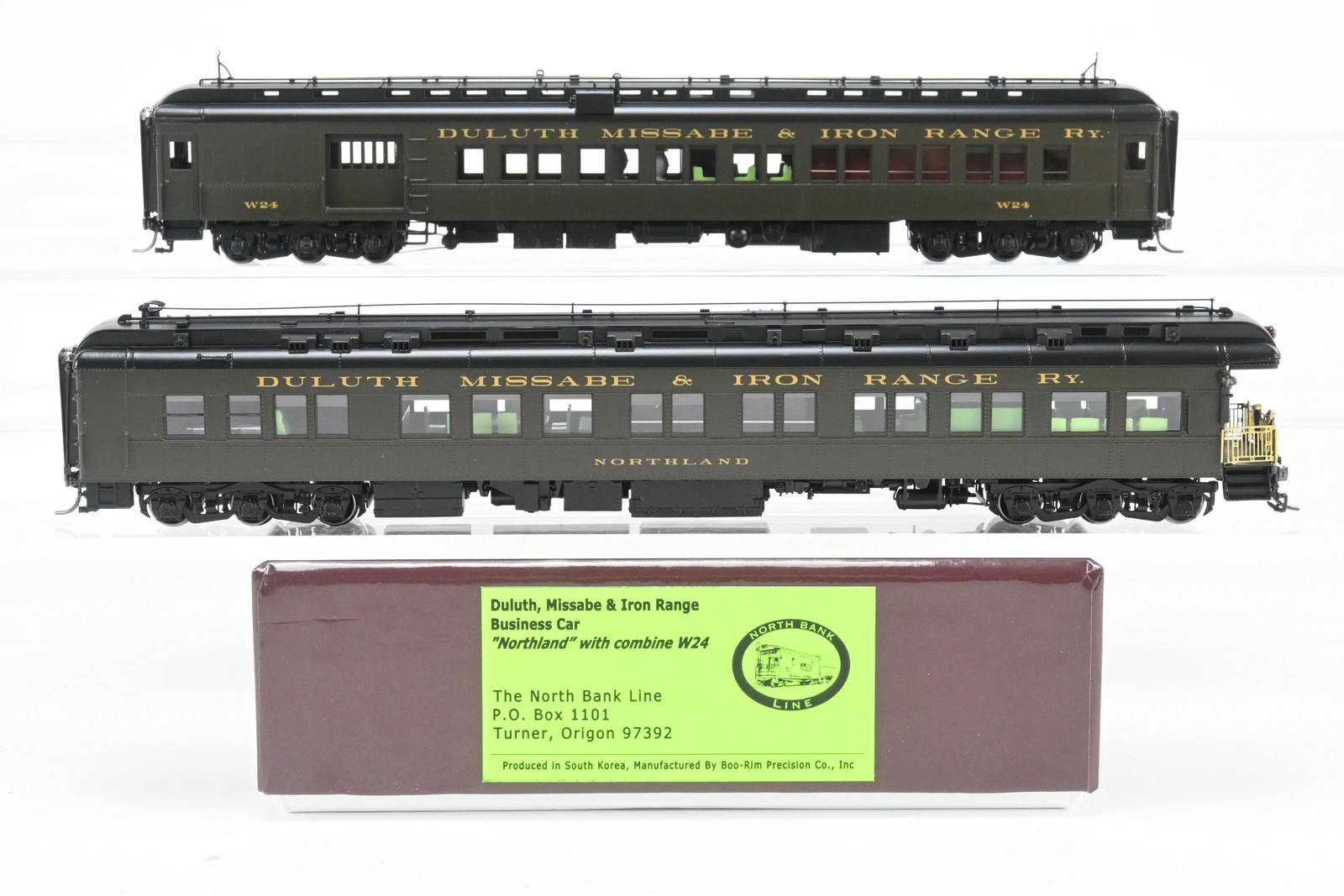 HO Brass North Bank Line DM&IR Duluth Missabe & Iron Range “Northland” + Combine