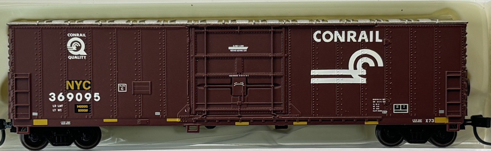 N Scale Atlas 50001348 Conrail/New York Central/CSX 50’ FGE Box Car NYC #369095