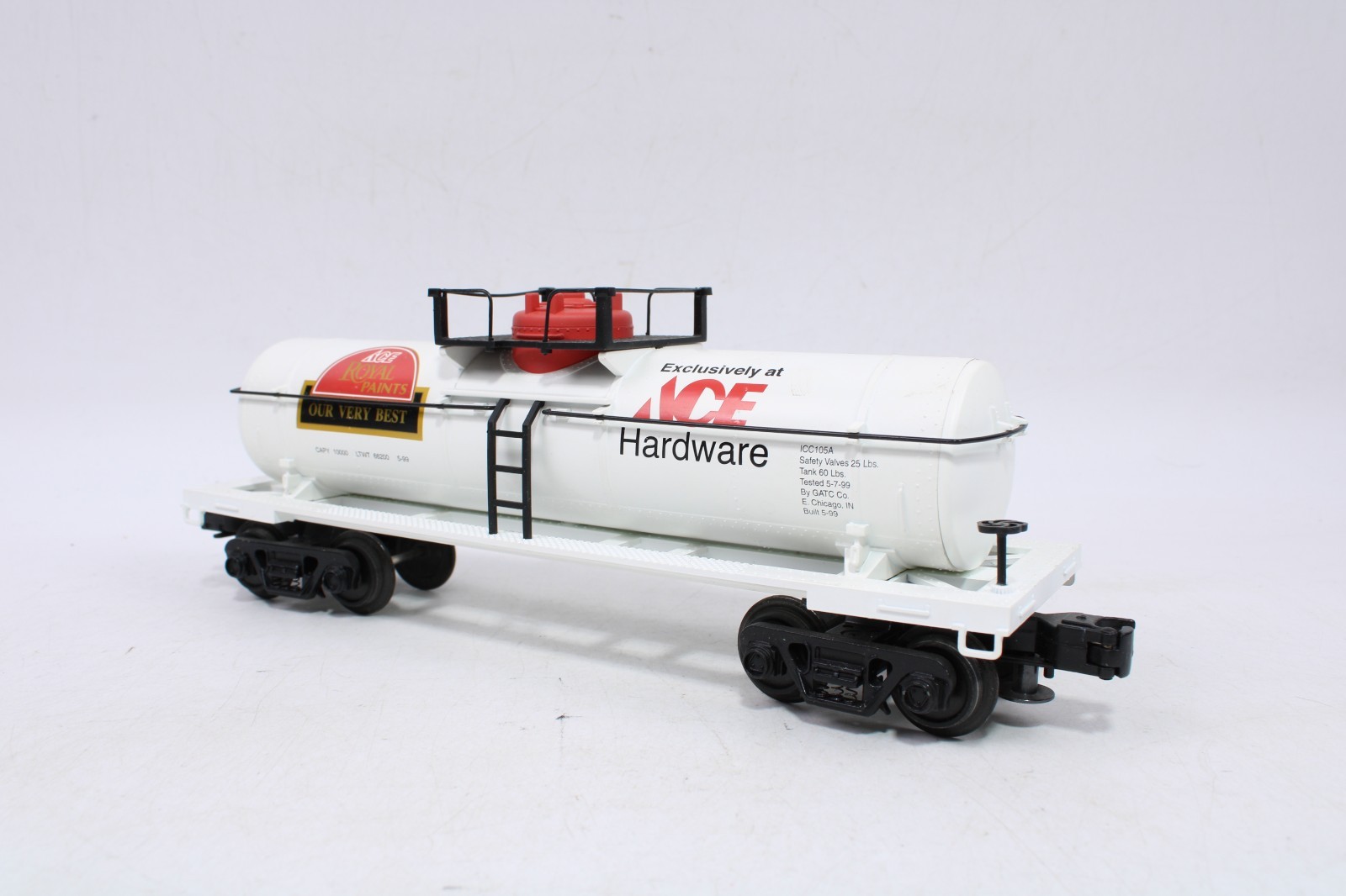 Industrial Rail IDM ACE-99 O Scale Tank Car Ace Hardware ACE-99