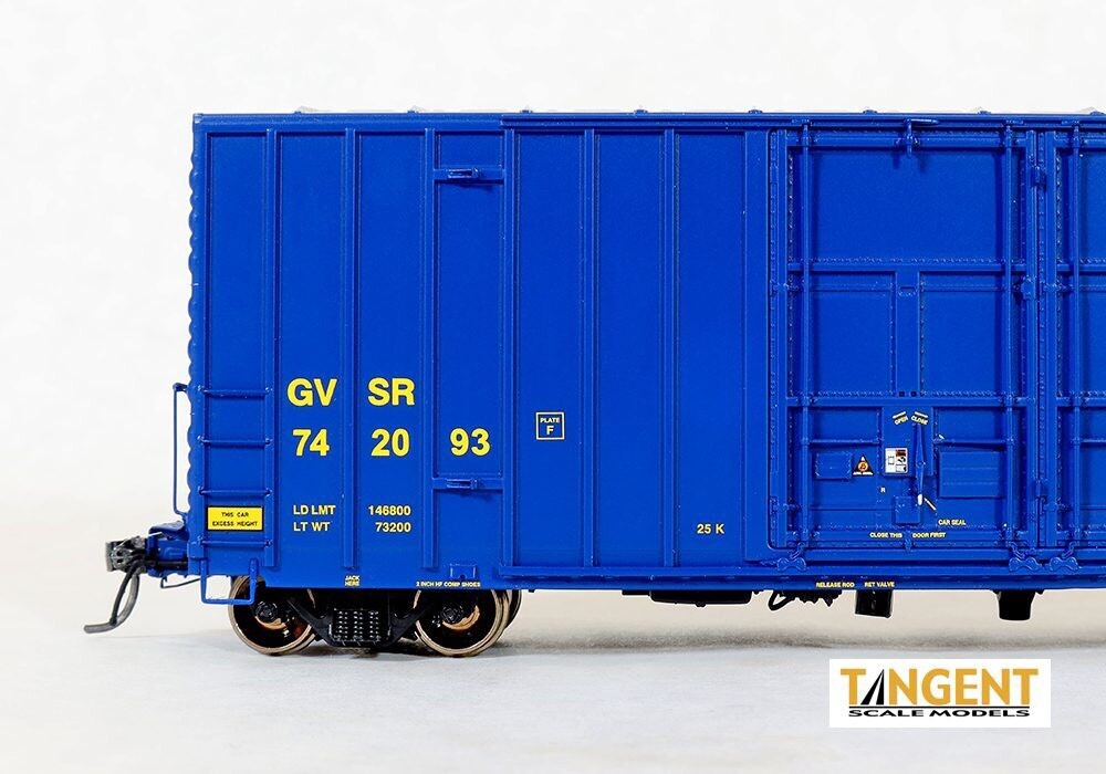 TANGENT HO GVSR “B-70-43 Repaint 1996+” Gunderson 6089 50′ High Cube Boxcar