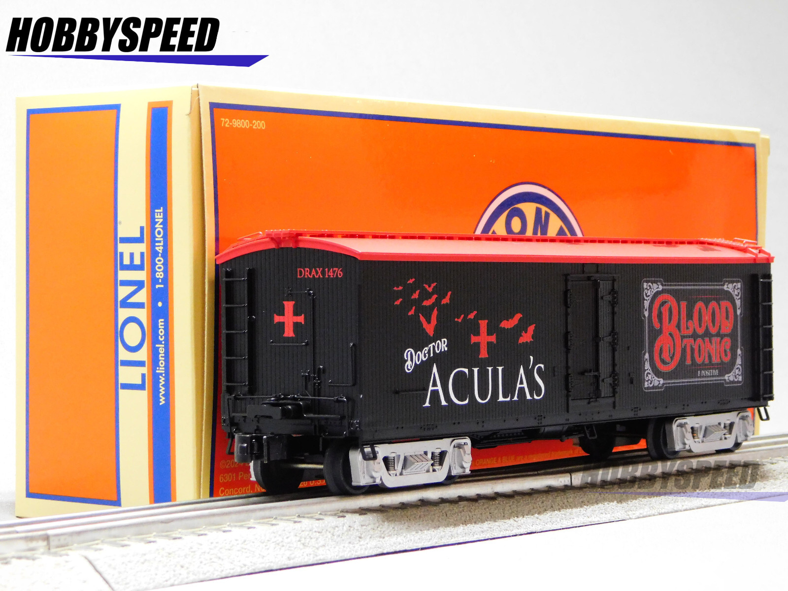 LIONEL DR. ACULA BLOOD TONIC MILK #1476 CAR O GAUGE train halloween 2426500 NEW
