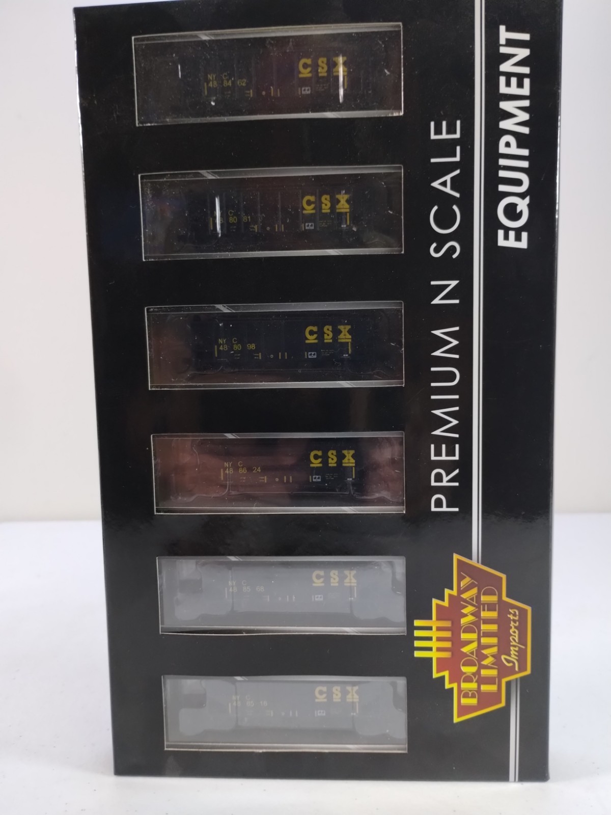 Broadway Limited Imports 6-Pack CSX 3-Bay Hoppers w/load – NOS – Rare