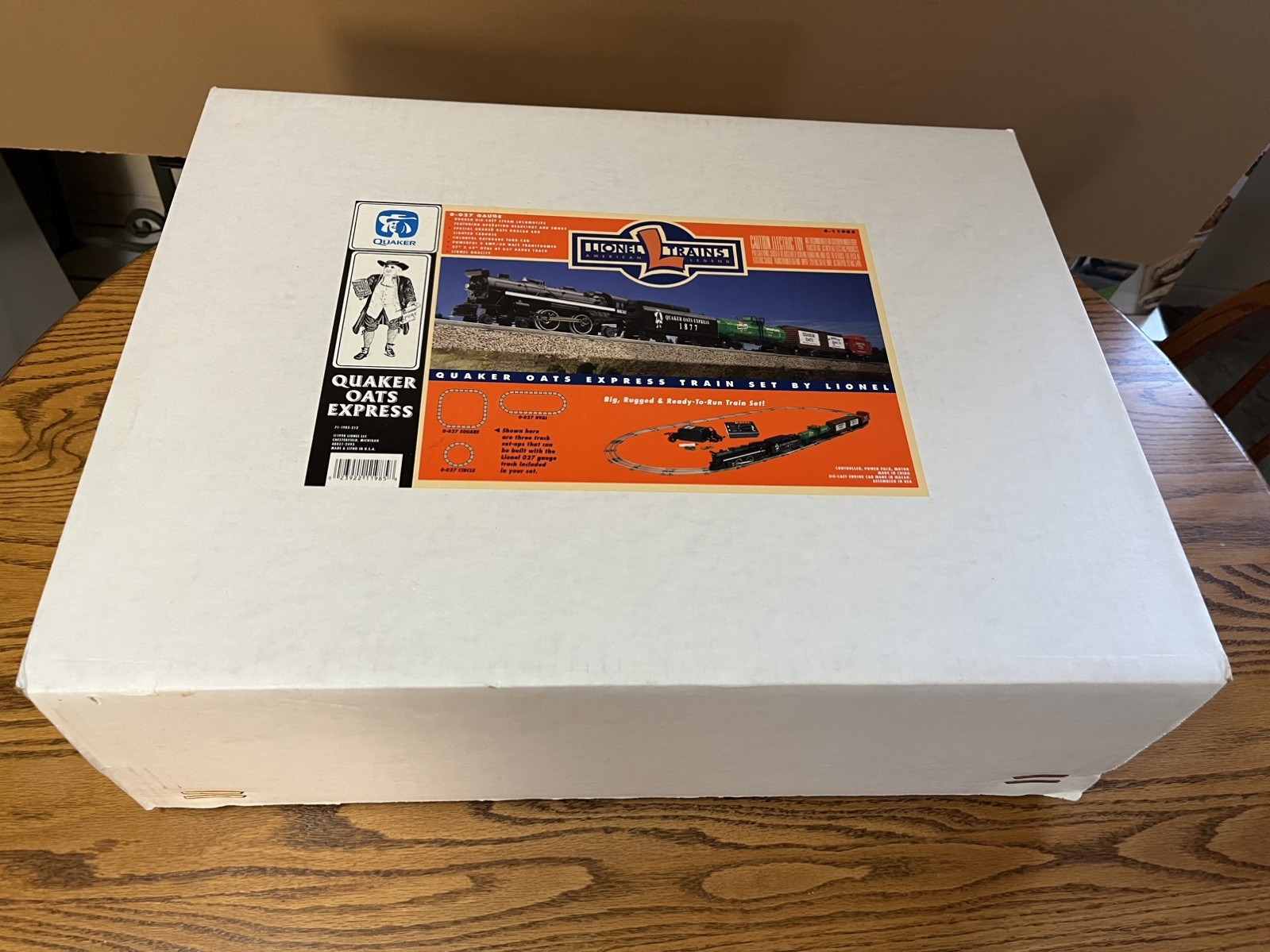 Lionel 6-11985 Train Set Quaker Oats 1998 – NEW IN BOX certificate of ownership