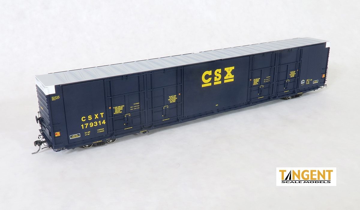 Tangent Scale Models CSX Greenville 86′ High Cube Box Car 25517 HO Scale CSXT