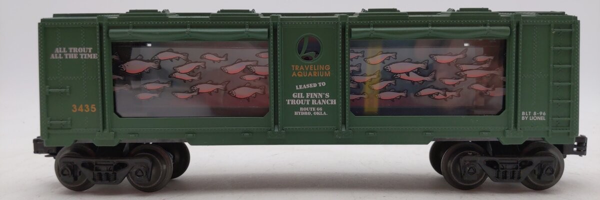 Lionel 6-16742 O Gauge Gil Finn’s Trout Ranch Animated Aquarium Car #3435 LN/Box