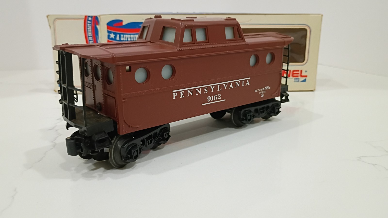 Lionel Pennsylvania O Gauge N5c Caboose 9162 Brown/Black Plastic Analog