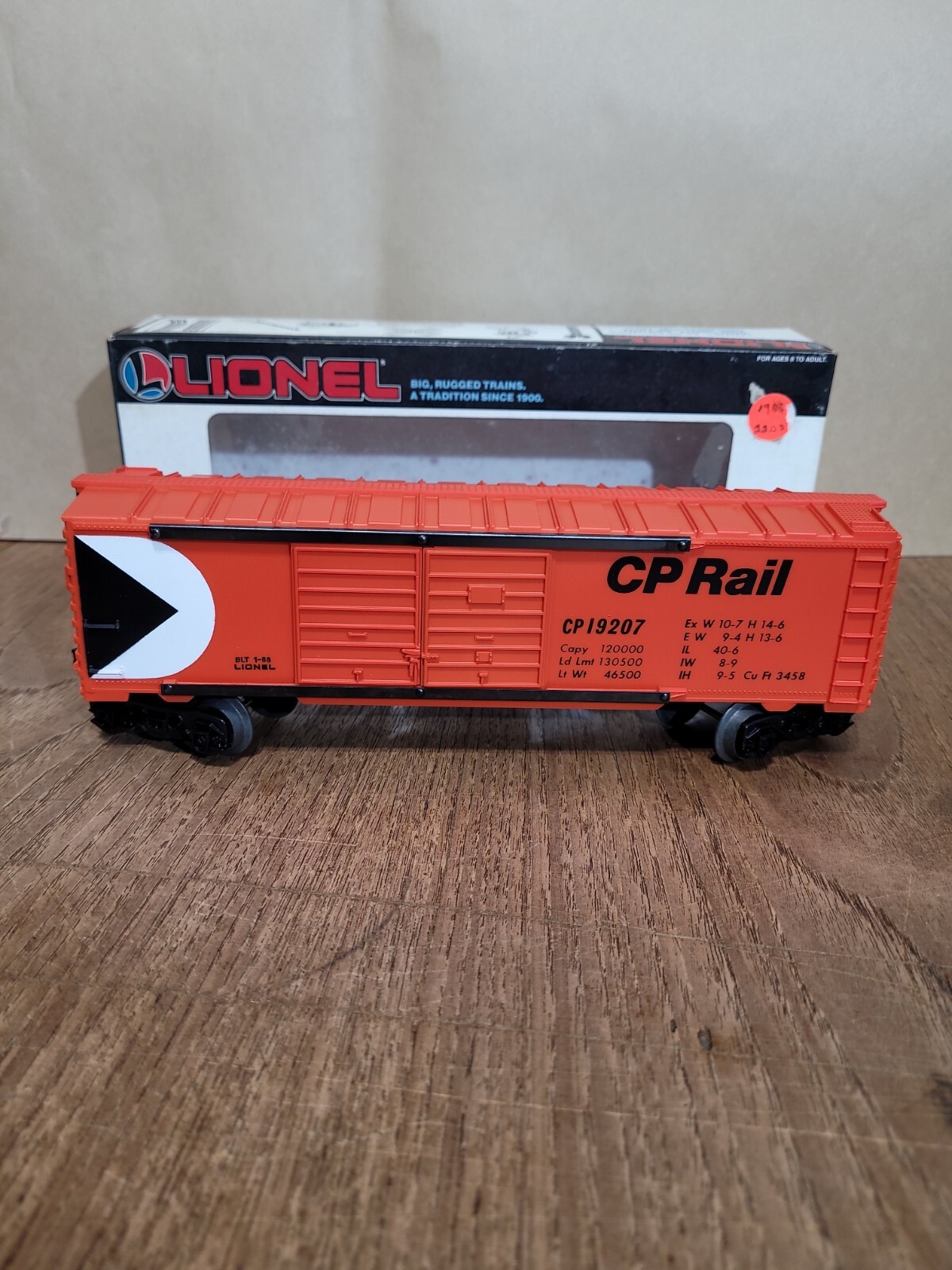 Lionel C.P. Rail Double Door Boxcar
