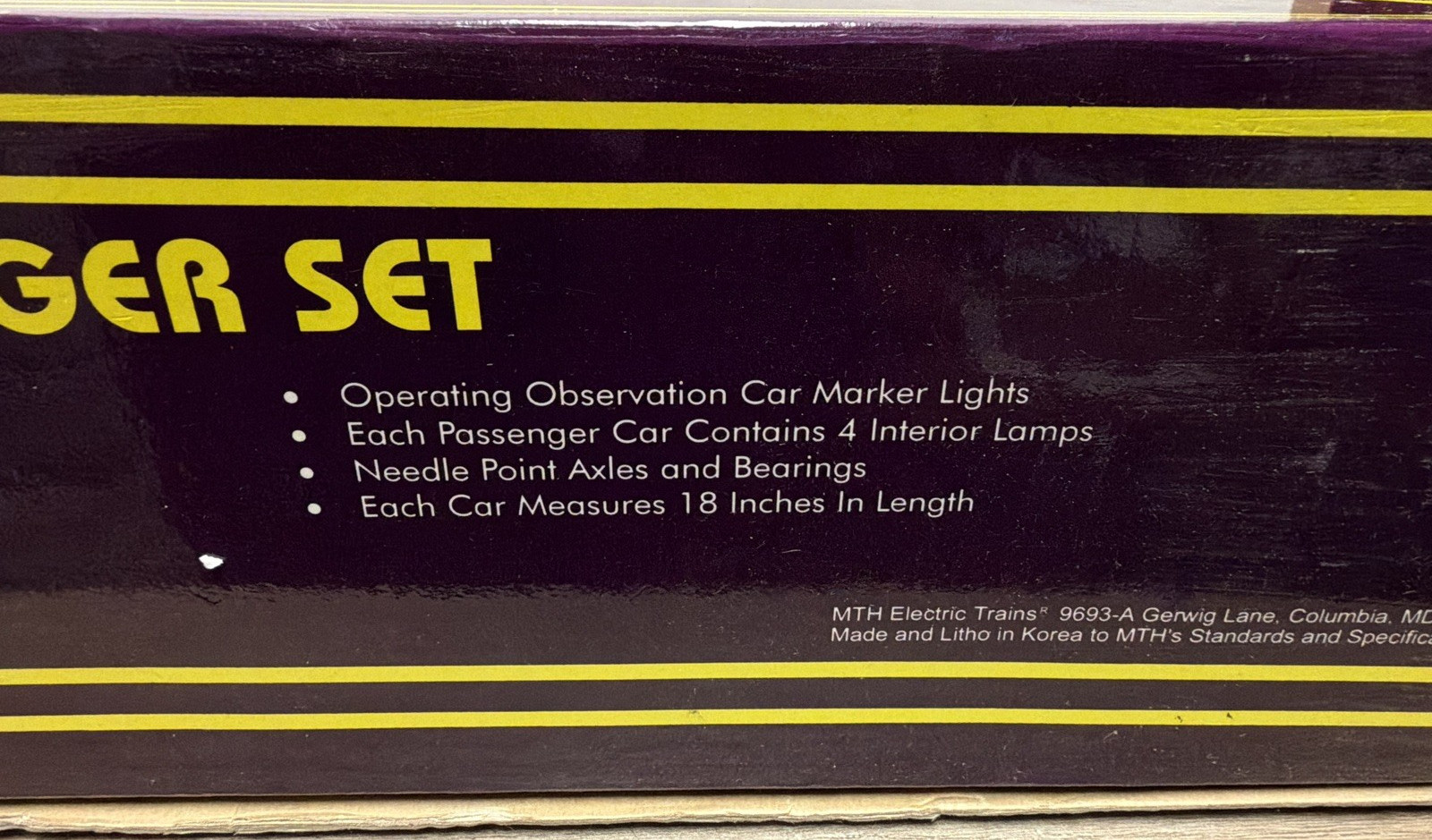 MTH O-GAUGE MT-4006 70′ MADISON HEAVYWEIGHT PRR TUSCAN RED 5-CAR SET – LNIB