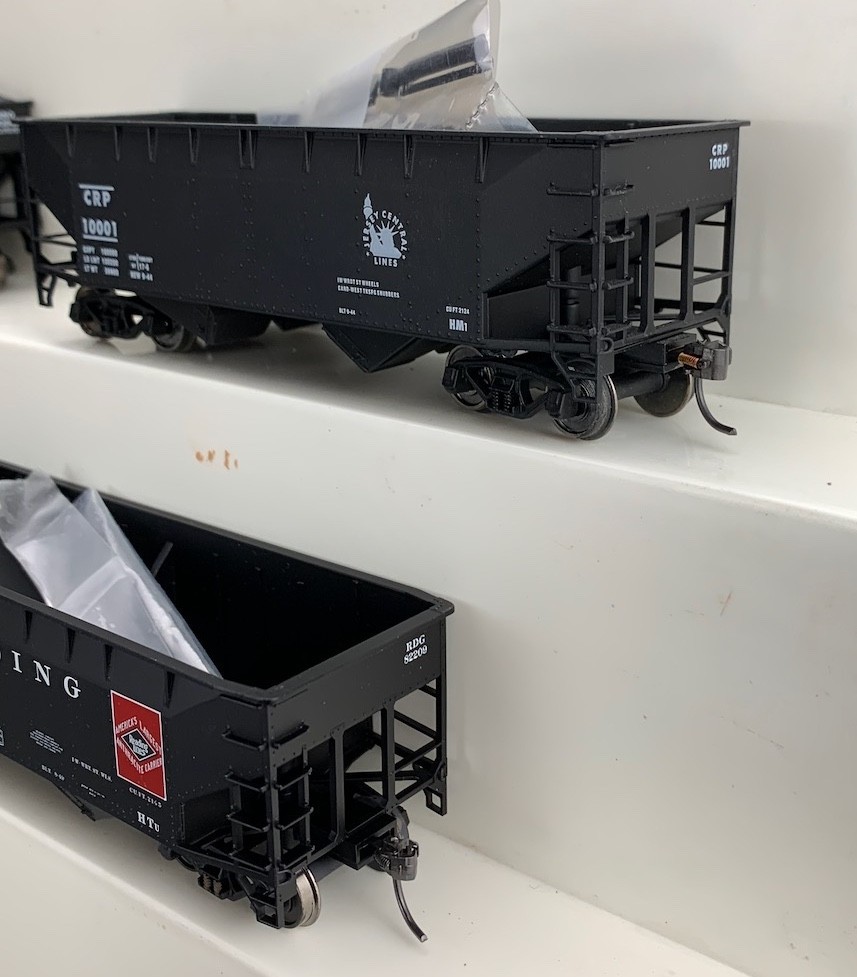 4X Lot HO 2-Bay Offset Side Hoppers B&O, RDG, New Jersey CRP HO8431
