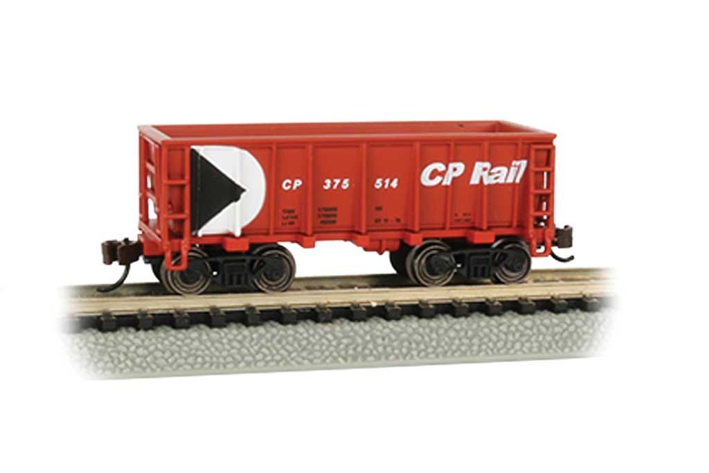 Bachmann 18652 *N Scale* CP Rail Ore Car ~ Flat-Bottom ~ RTR *SILVER SERIES* NEW