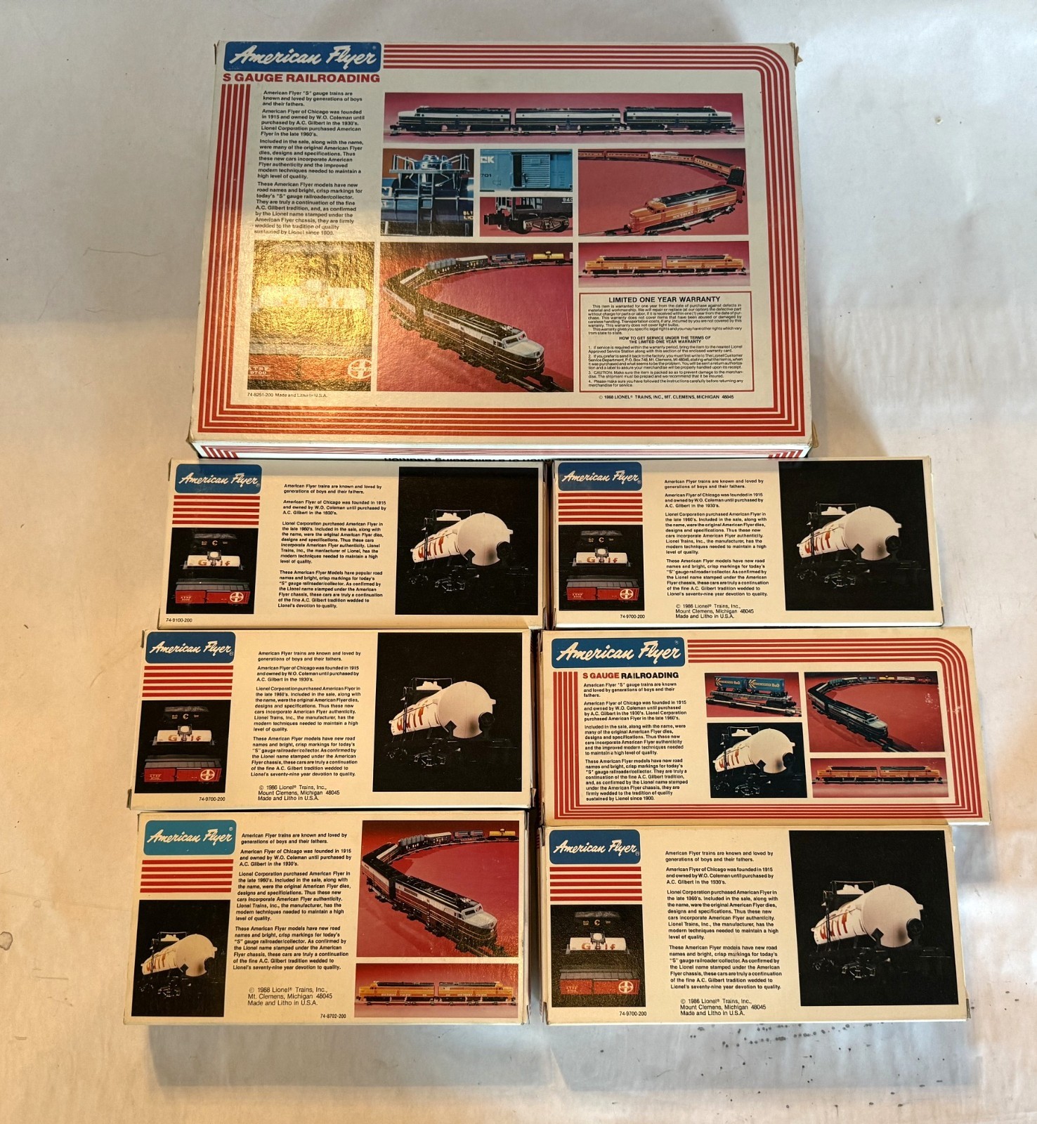 American Flyer Boxed 6-48100 Wabash Freight Set 1988 – Factory New