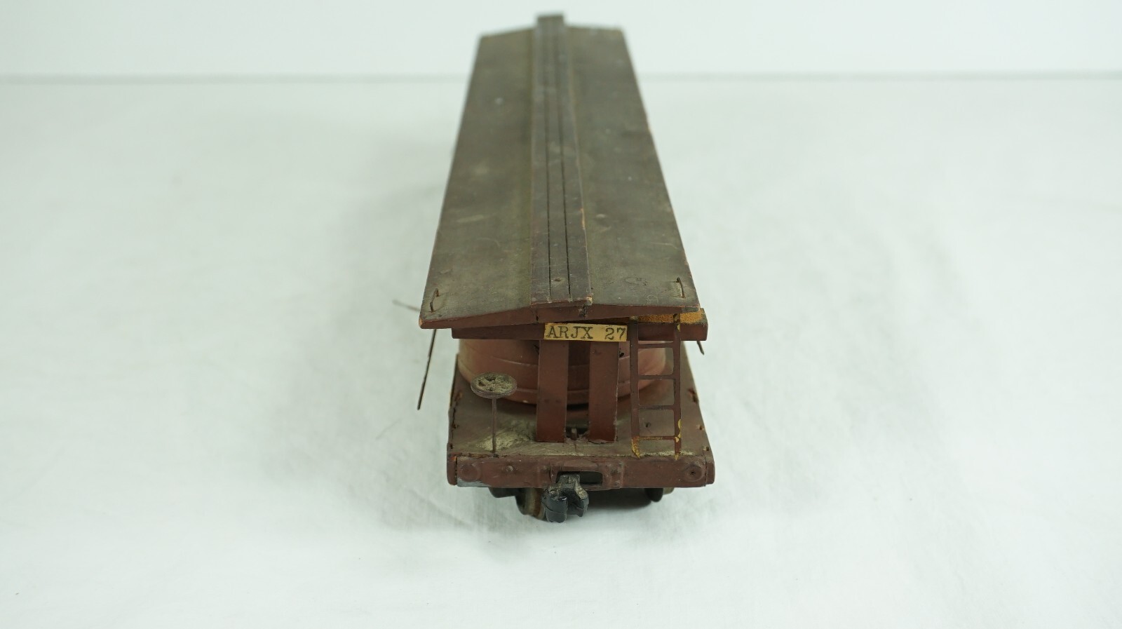 O Scale – Completed Wood & Metal Kit U-Kan-Plate Silver Polish Vat Car ARJX B10
