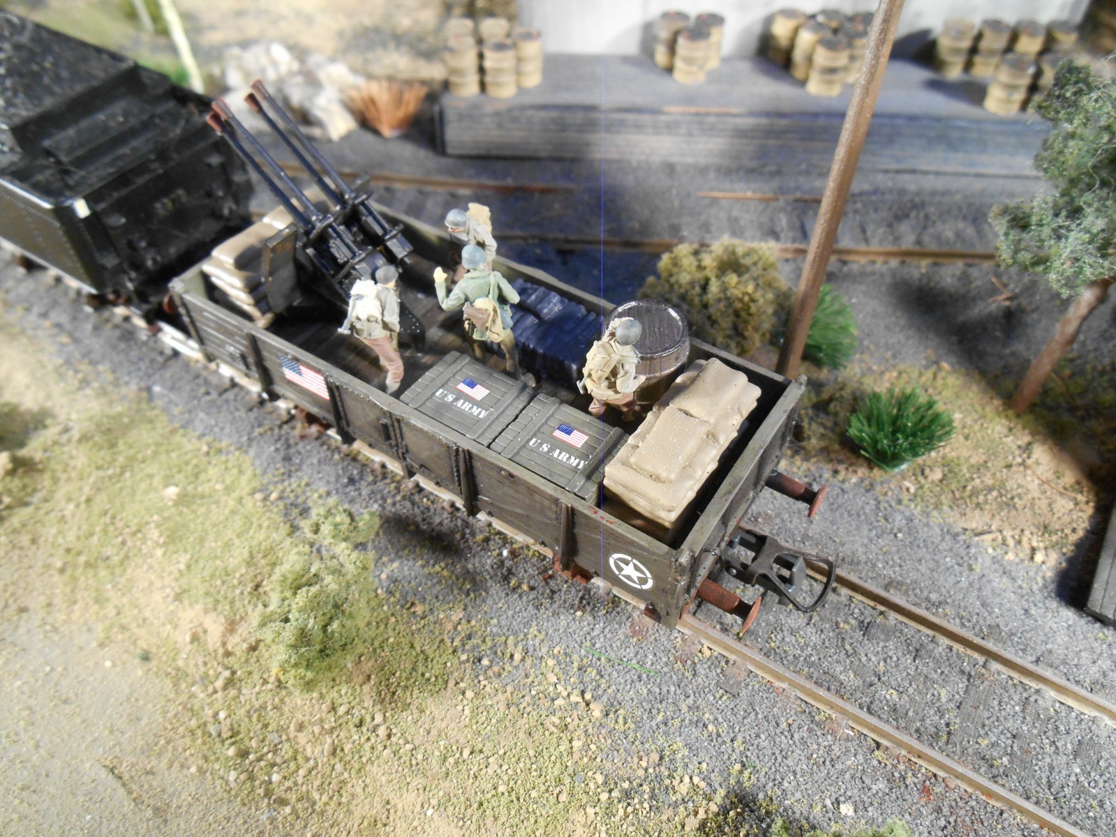 HO Roco Minitanks Patton’s 3rd Army Railway Car #SP3 Special Edition