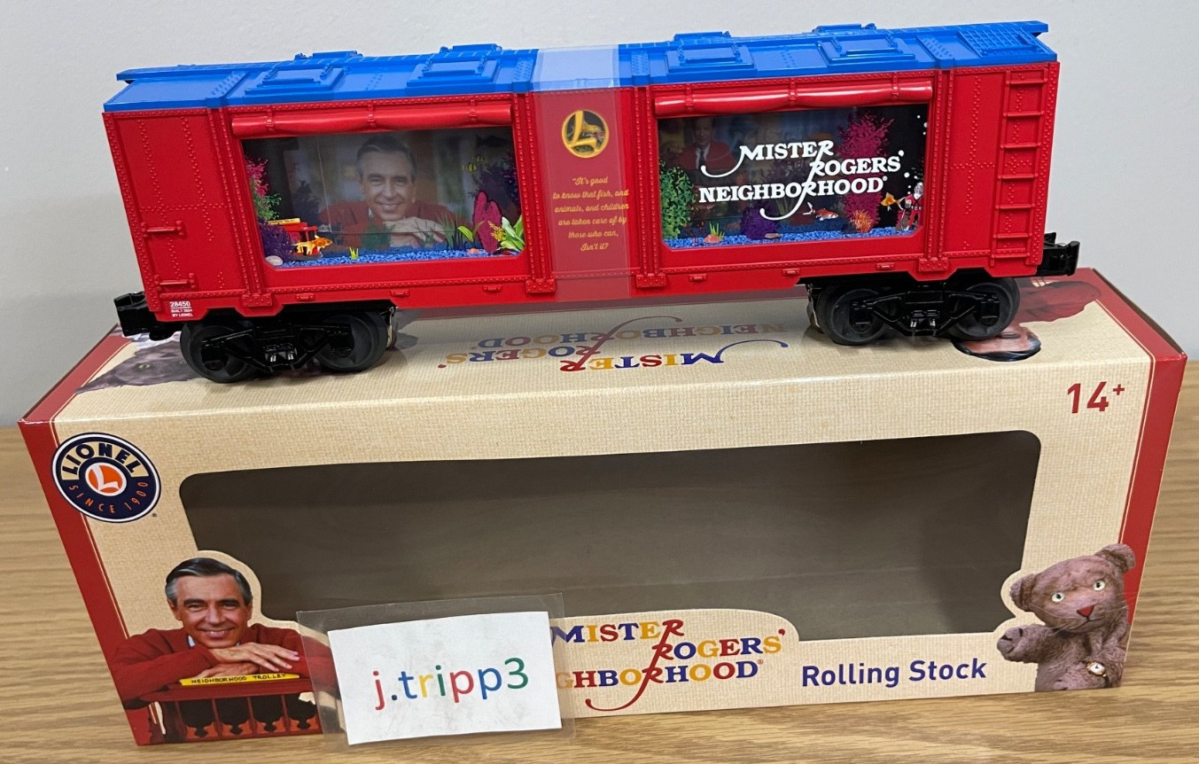 Lionel 2428450 Mister Fred Rogers Aquarium Fish Car Train O Gauge Neighborhood