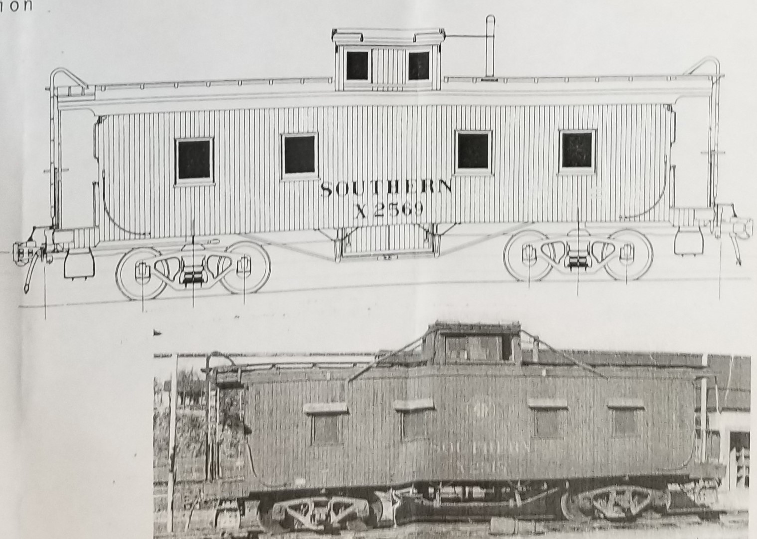 LMH Funaro F&C 507 SOUTHERN Railway Multi-Pane Wood Cupola SOU SR Caboose Kit