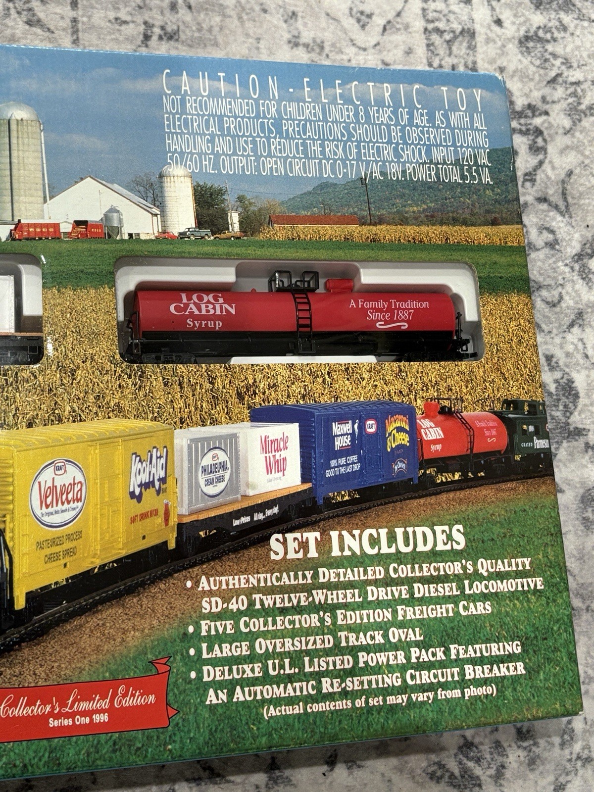 New 1996 Hy-Vee HO Scale Train Set Kraft Velveeta Kool-Aid Miracle Whip Cheese