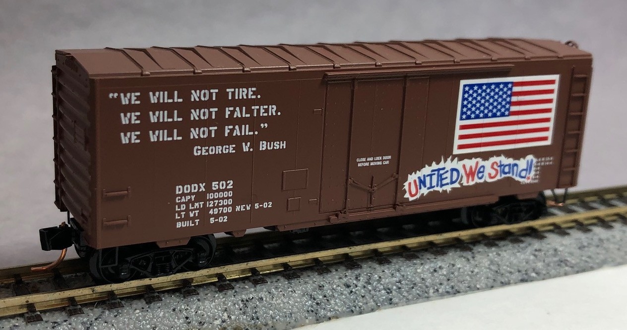 N Scale MTL 40′ Boxcar Celebrate 250th 4th of July United We Stand Patriotic