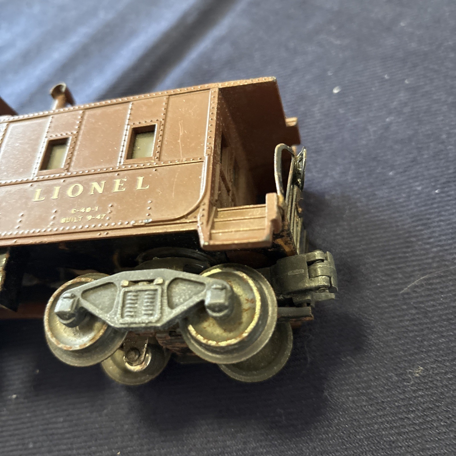 Lionel 6457 Tuscan Caboose Illuminated O Scale Postwar 1947 Train