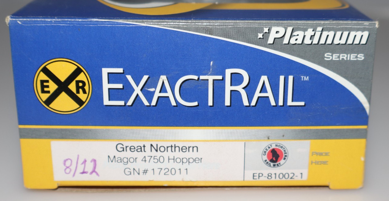 Exact Rail HO Scale Great Northern #172011 Magor 4750 Hopper EP-81002-1 BOXED