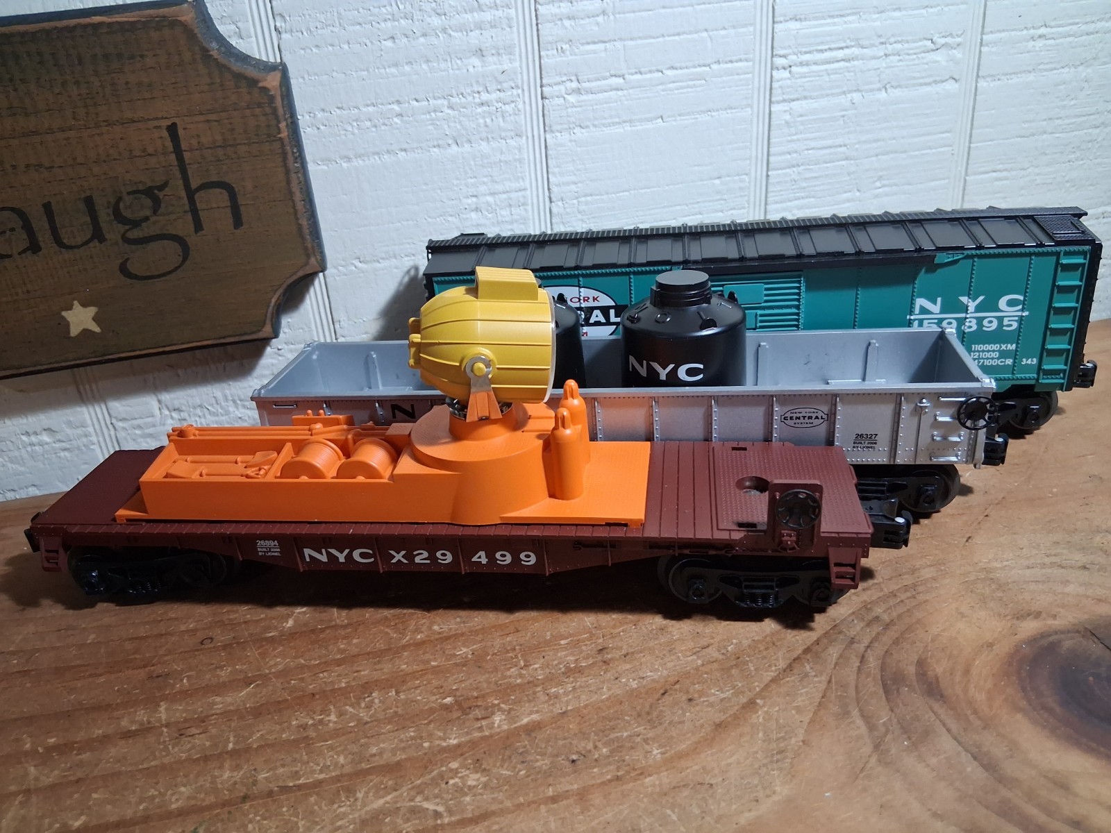 Lionel NYC Freight Car Lot Of Three 2006, 25022 26327 26894.