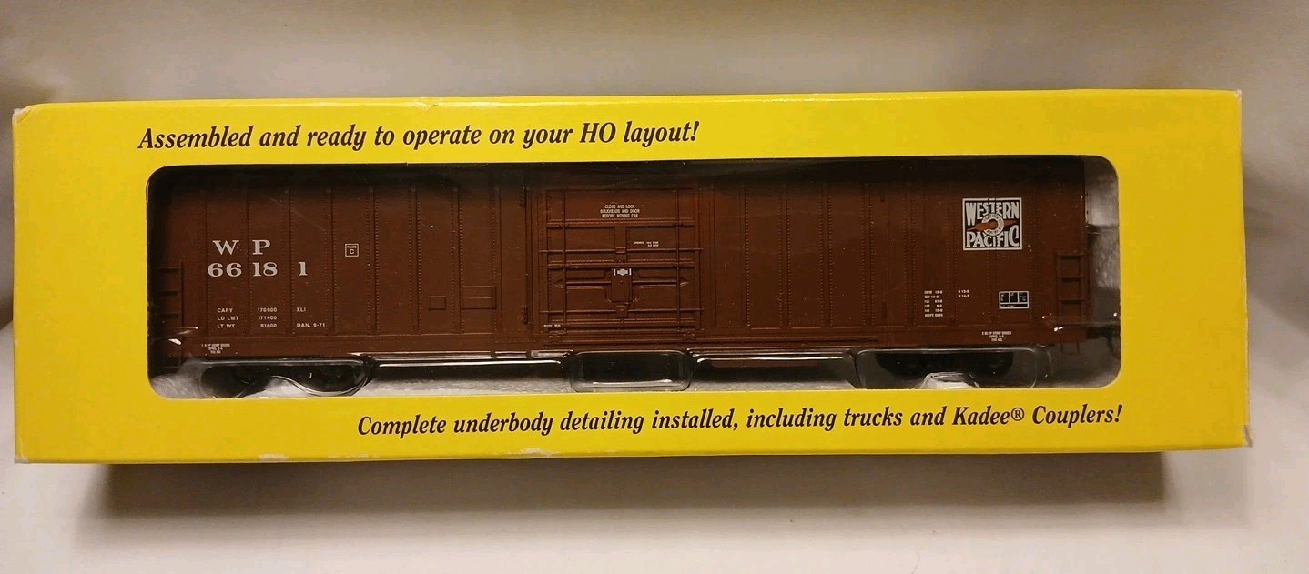 HO-Scale Train Western Pacific WP 66181 Boxcar “Feather” Excellent condition ERM