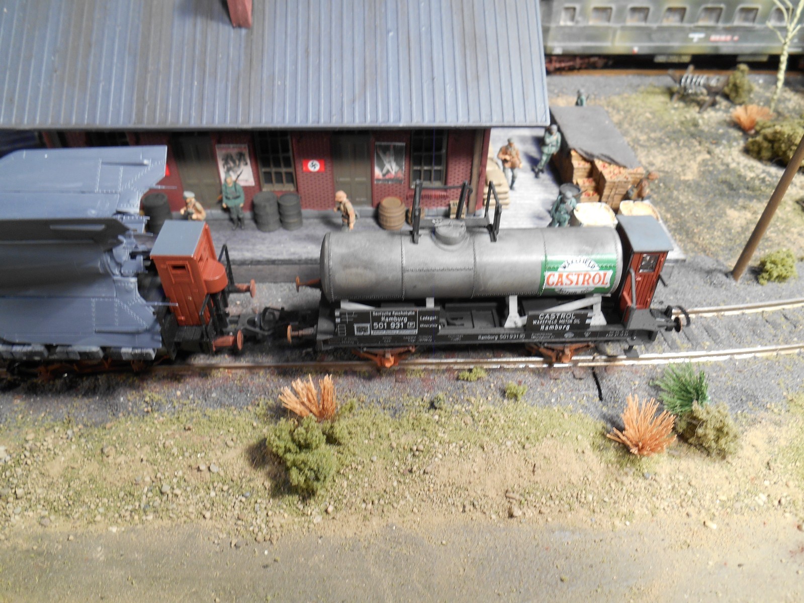 HO Roco Minitank German V4 Rocket Train Custom Detailed #A2744