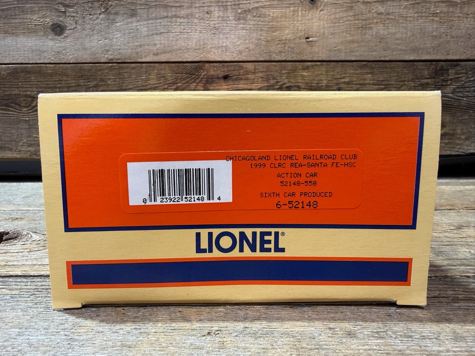 1996 Lionel, Chicagoland Lionel Railroad Club, CLRC REA-Santa Fe-HSC, Action Car