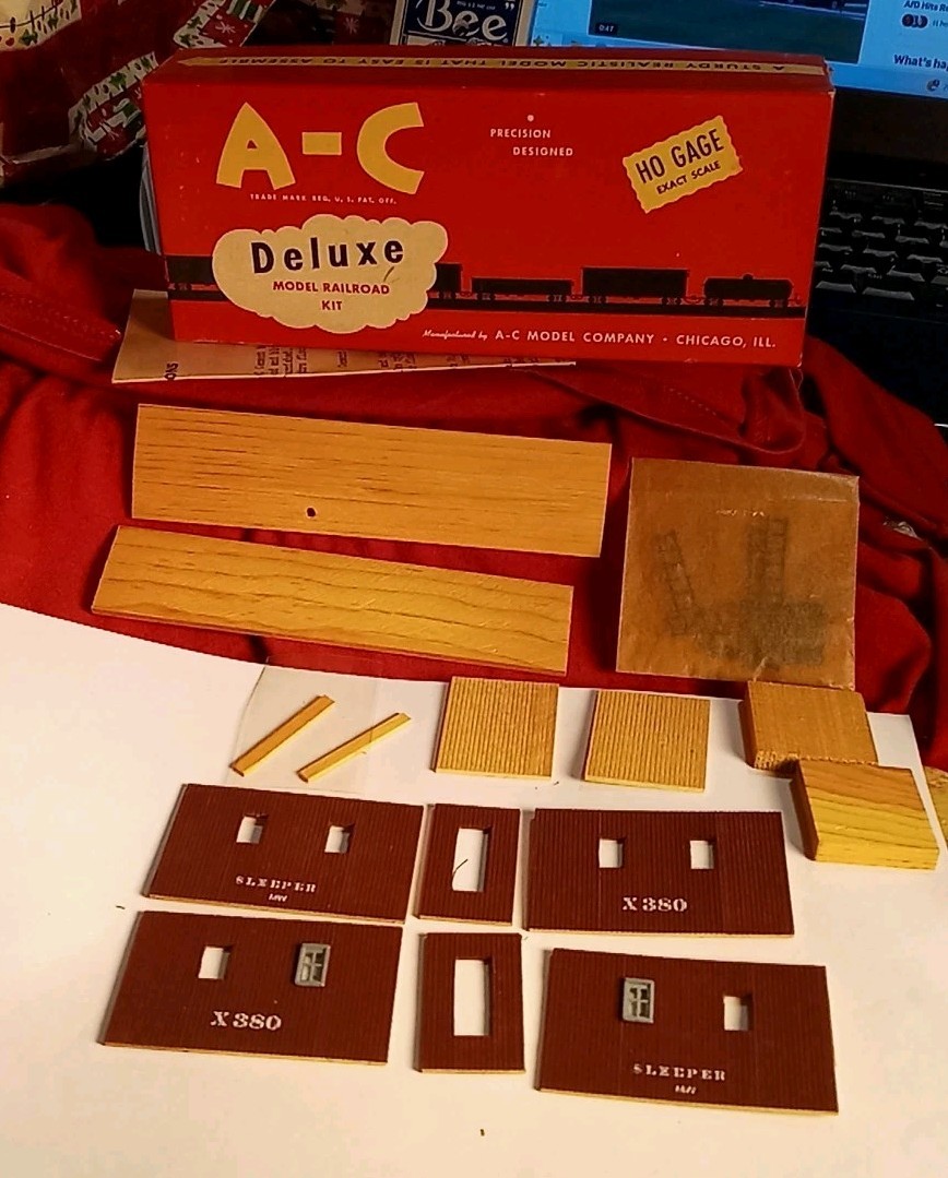 A-C Model Bunk MWX-2 Car Brown Sleeper HO Models Wood Metal X 380 Amazing Rarity