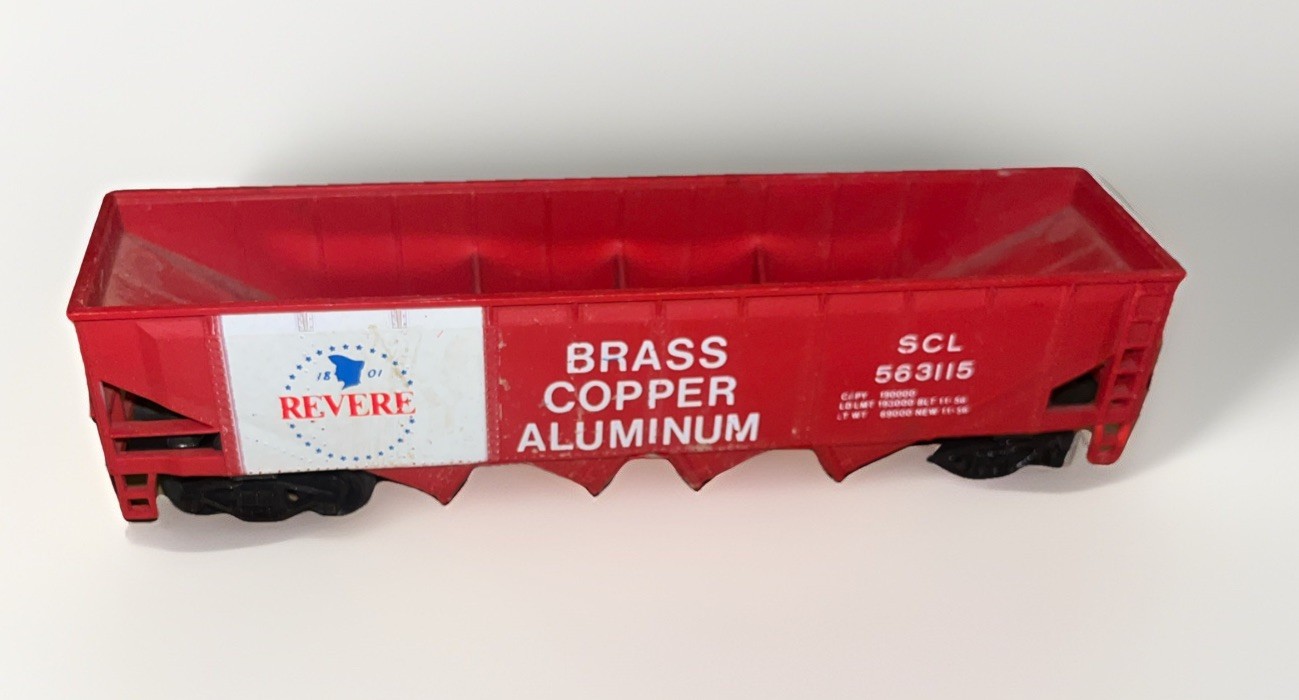 3 Vintage HO Scale Hopper Train Cars – 4 Bay & 2 Bay