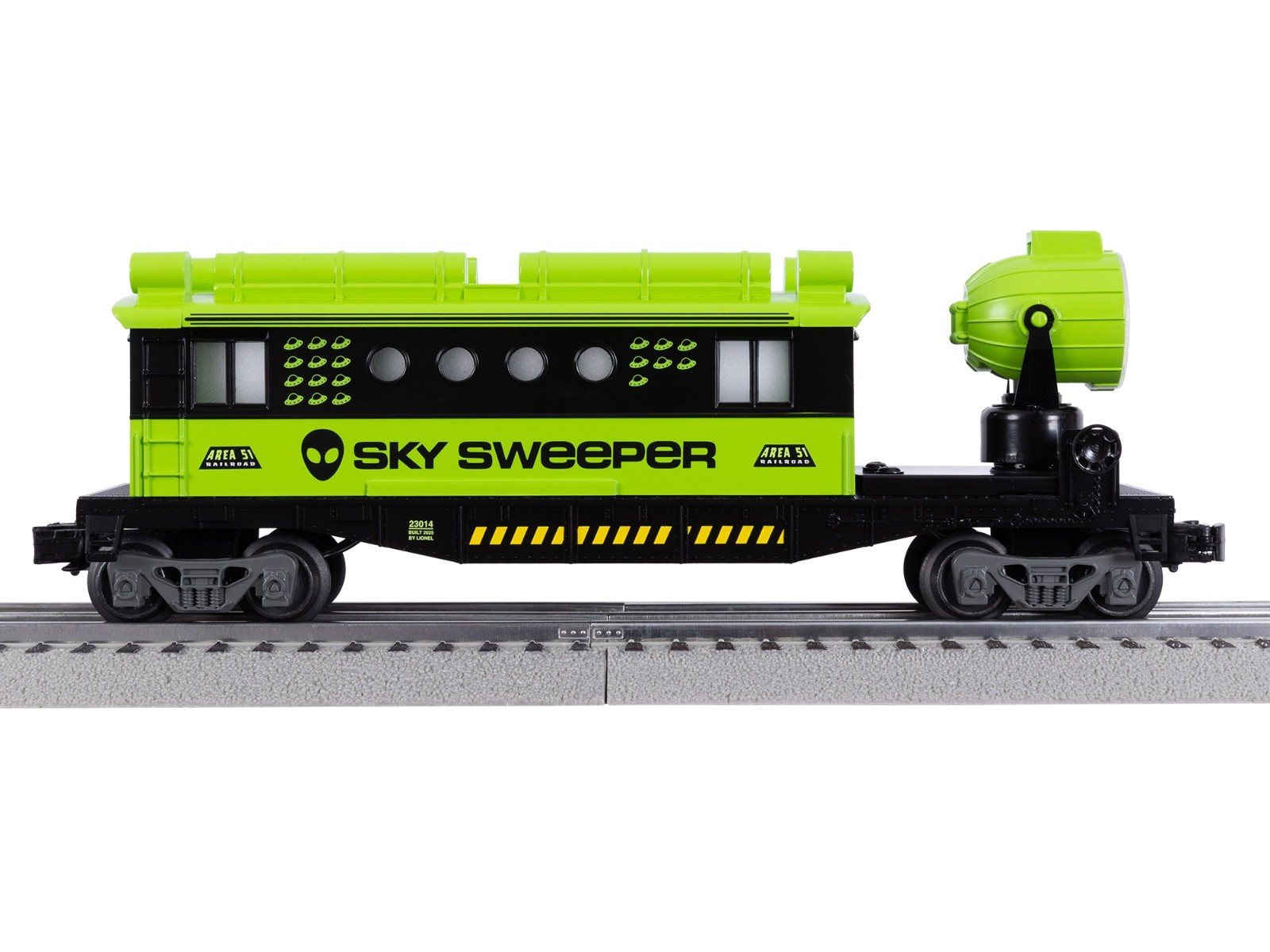 Lionel 23014 Area 51 Sky Sweeper Security Caboose Rotating Searchlight O Gauge