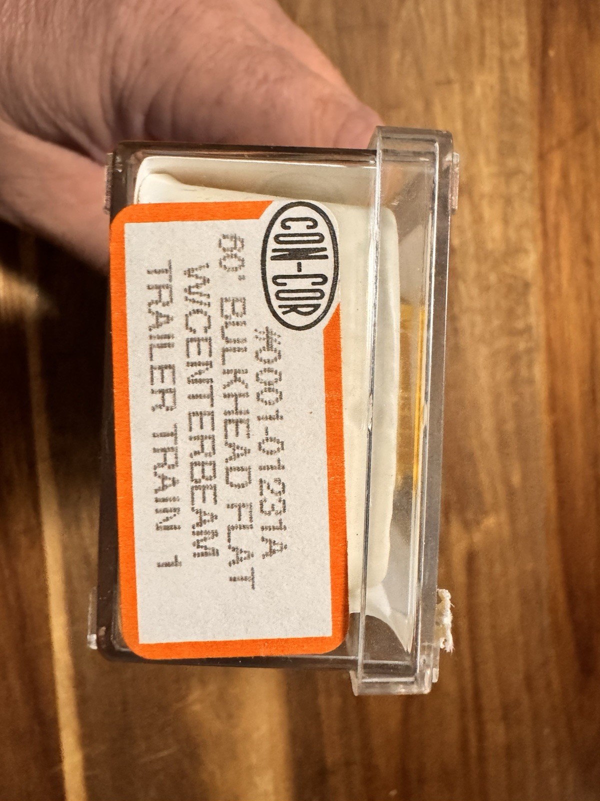 Con-Cor 0001-01231A N Scale 60’ Bulkhead Flat Car With CenterBeam Trailer Train