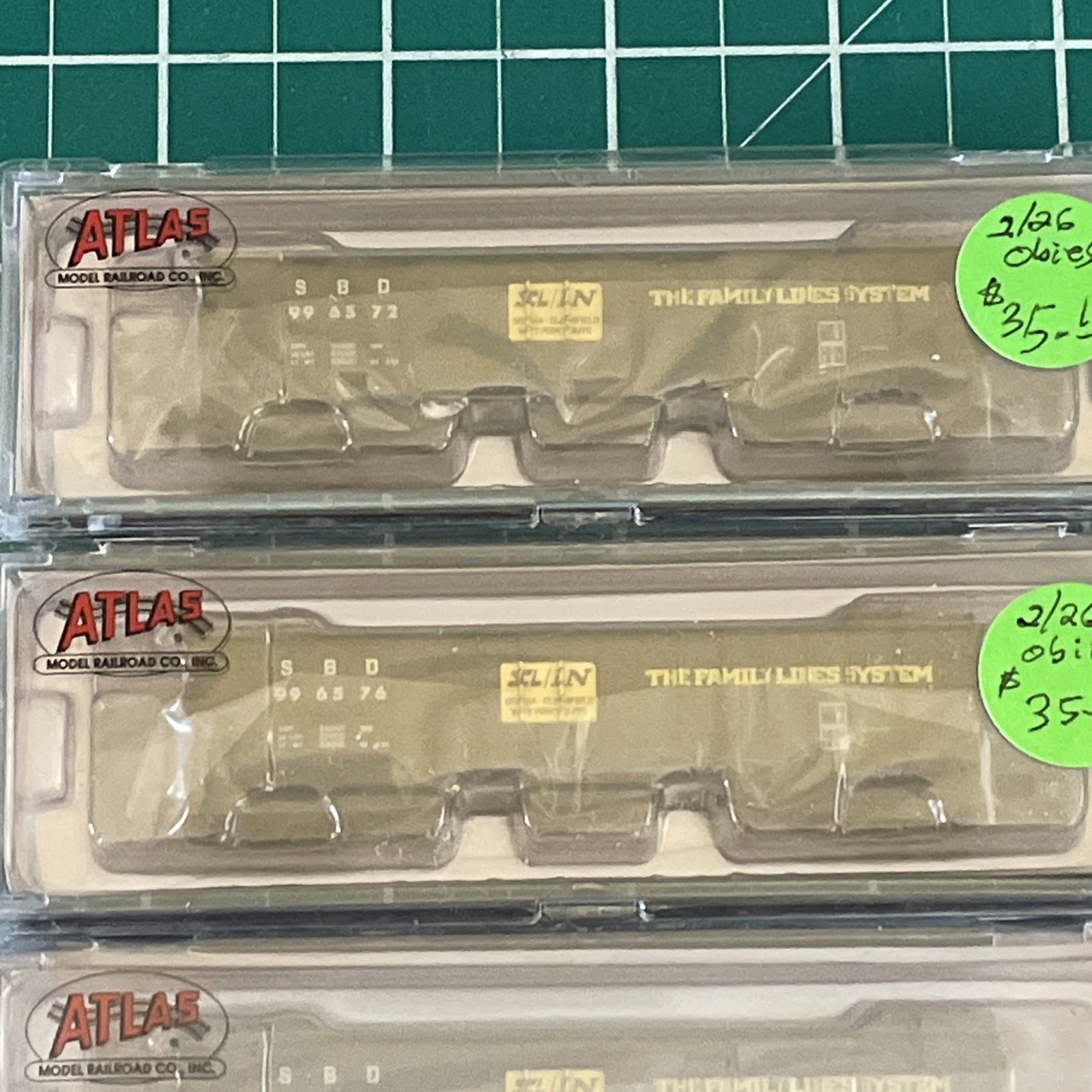 New! N-Scale Atlas PS-2760 Hoppers SCL/LN 5-Pack $ 175.74 Make Offer