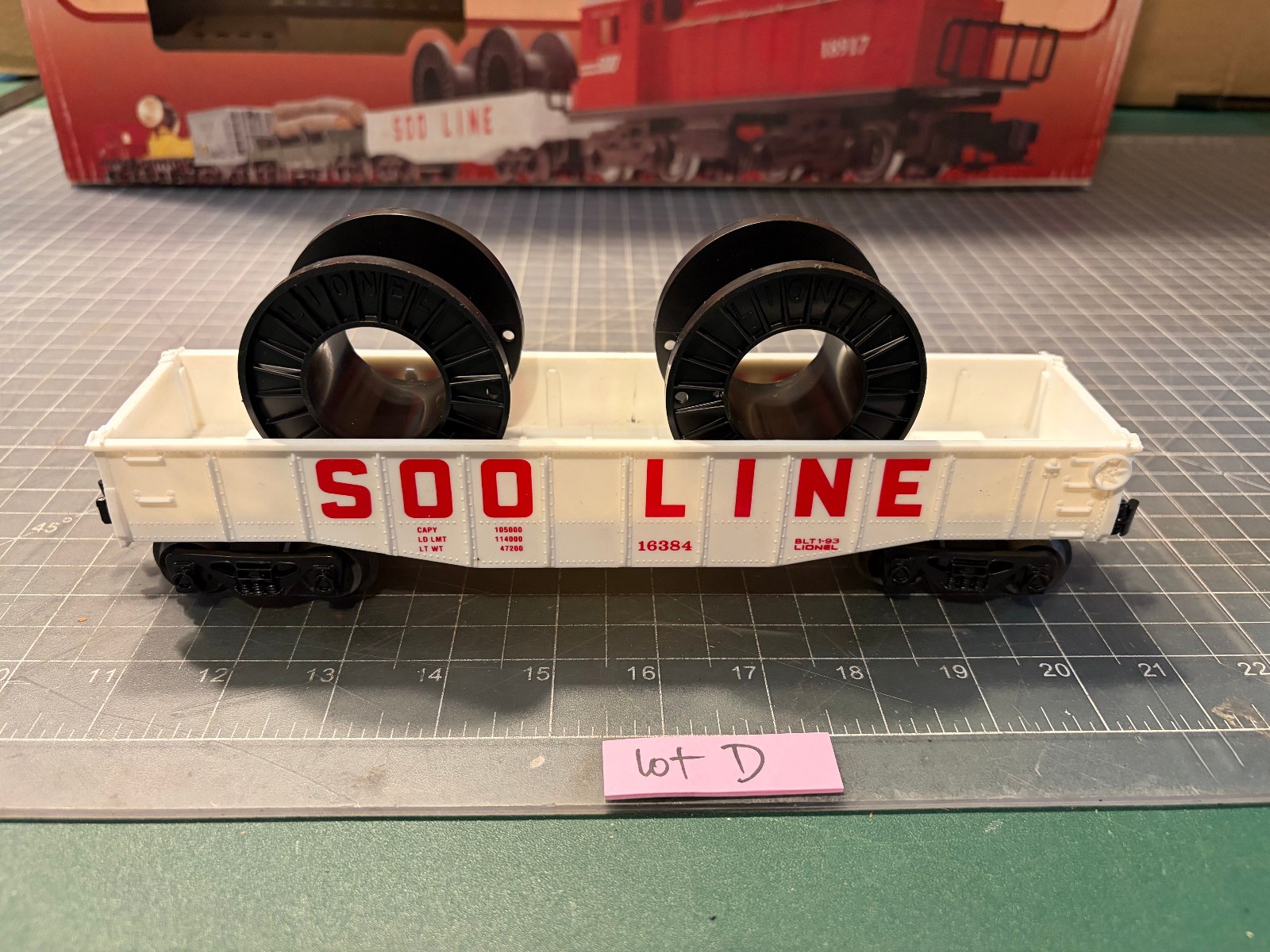 Lionel Train SOO LINE Gondola Car 16384 from NorthWest Express Set 6-11741 Lot D