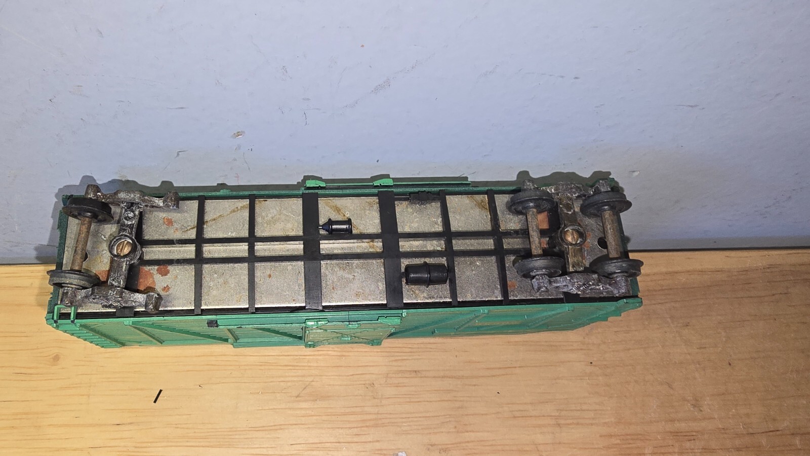 Athearn HO Santa Fe 40’ Stock Cattle Car ATSF # 50656 Model Freight Train Car