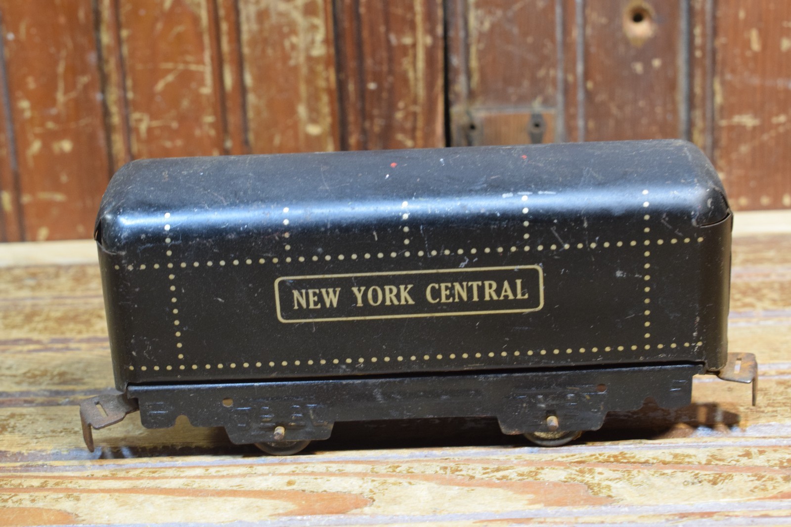 MARX NEW YORK CENTRAL OIL TENDER CAR TIN LITHO O GAUGE TRAIN CIRCA 1938-1942