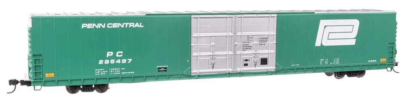 Walthers Proto 920-102125 HO Scale 86′ Hi-Cube Boxcar Penn Central #295497