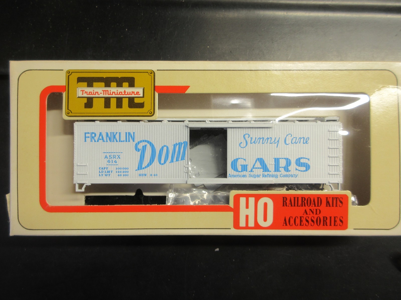TRAIN-MINIATURE ho DOMINO SUGAR BOXCAR #2007 vintage