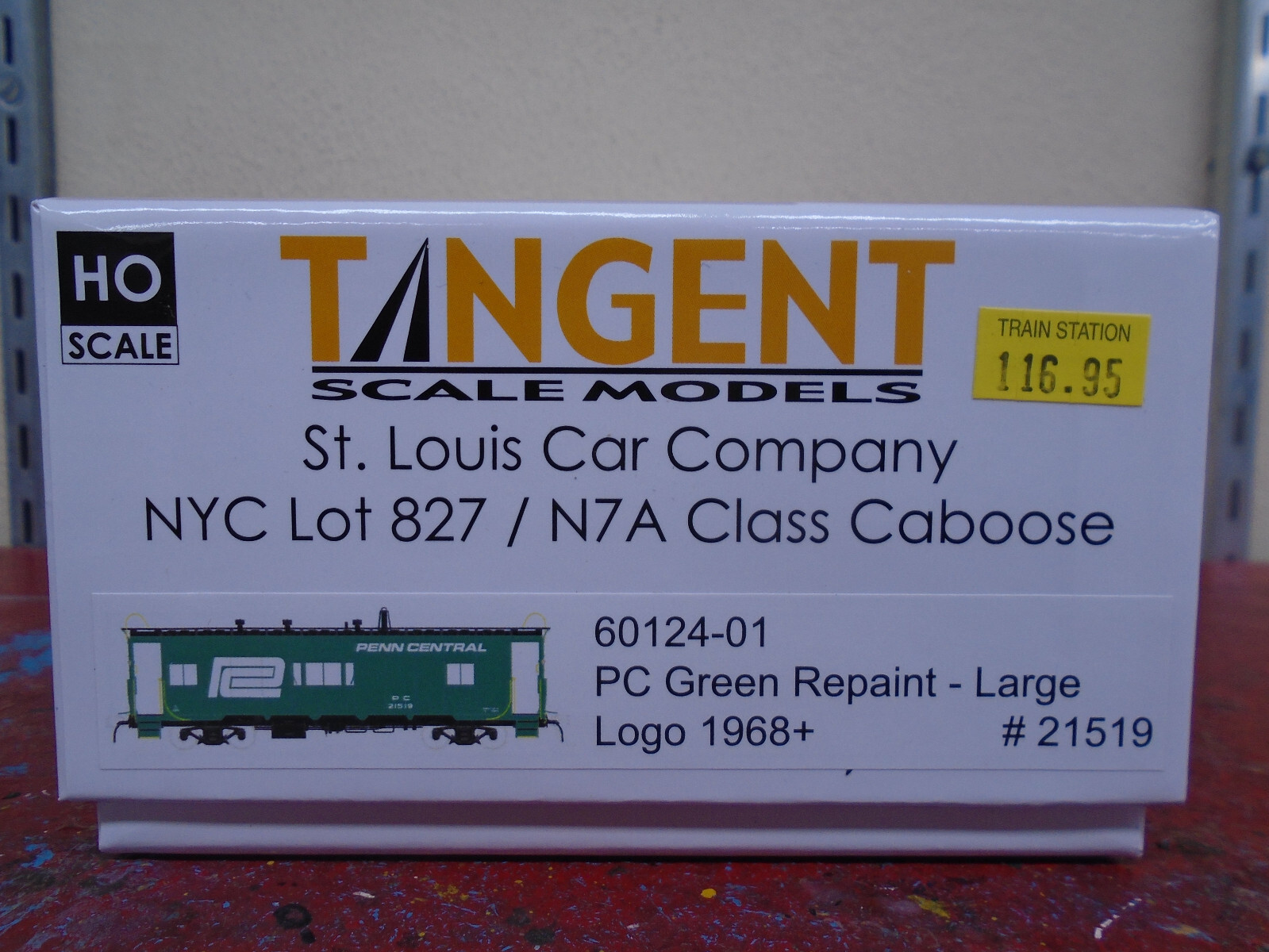 Tangent Scale Models Penn Central St Louis Car N7a Bay Window Caboose 60124 HO