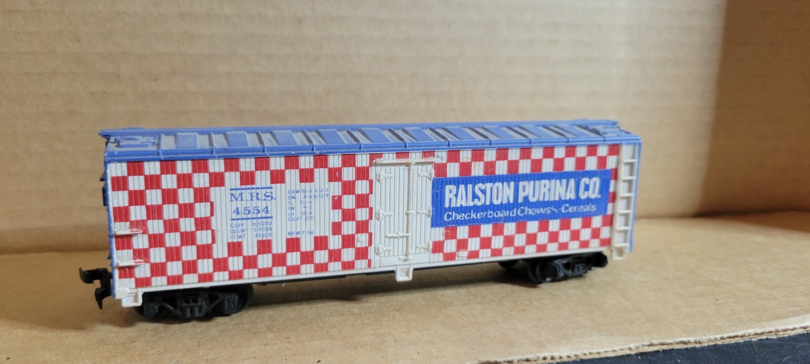 3E HO Scale Train Car RALSTON & PURINA CO MRS 4554 REEFER HORN HOOK COUPLER